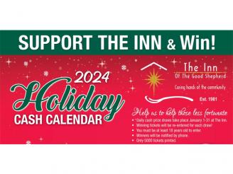  5 Holiday Cash Calendars from The Inn of the Good Shepherd.