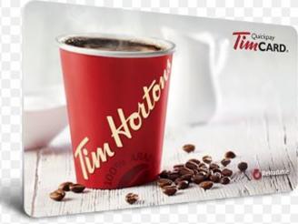  $100 Gift Card from Tim Hortons on Exmouth St., Sarnia.