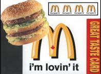 Big Mac a month for a year gift card.