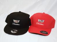 2 Cadillac Ball Hats - Red and Black