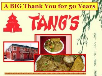  $75 Gift Certificate for Tangs China House.