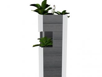  Grey URBANA Pillar Planter 2 Pack from VITA.