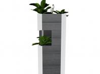 Grey URBANA Pillar Planter 13