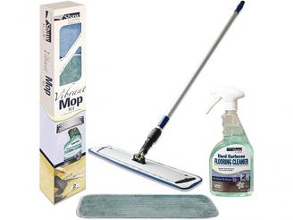  Cleaning Kit - pole, 2 cleaning pads, 32 oz hard surface cleaner from Hucker Floor Co.