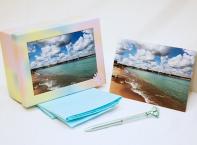 12 identical blank greeting cards of Lake Huron.  On the inside is a breathtaking photo of Lake Chipican with another unique photo of Lake Huron on the back. 