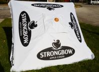 Block 50 #5 - 9' Strongbow dual- sided umbrella from Molson Coors Canada, Sarnia