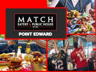  $50 Gift Card to Match Restaurant from Match Eatery & Public House, Point Edward.