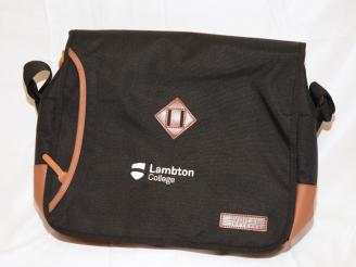  One Messenger Bag w laptop comp. (Lambton College logo) from Lambton College.