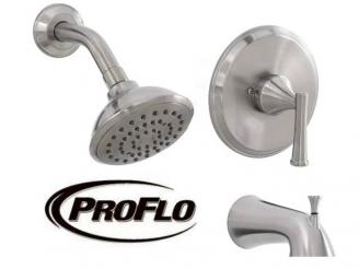  A Proflo Single Handle Tub and Shower Trim Kit from Wolseley Mechanical Group.