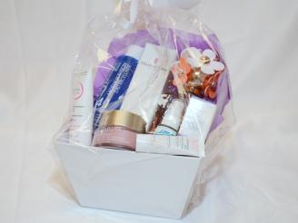  Beauty Gift Basket with a number of items from Shoppers Drug Mart, Northgate, Sarnia.