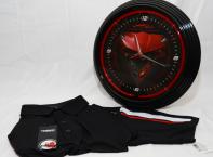 Corvette NEON Wall Clock and Black Corvette Golf Shirt size L