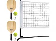 Franklin Sports Half Court Size Pickleball - Includes 10ft Net, (2) Paddles, and (2) X-40 USA Pickleball Approved Pickleballs