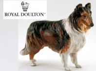 Block 70 #1 - Rare Discontinued Collie HN1058  Royal Doulton Dogs
