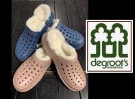Block 70 #7 - 2 pair 'his & hers'Joybees soft lined shoes -you choose colour & size- from DeGroot's